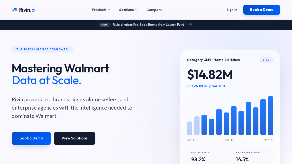 rivin.ai 官网首页截图