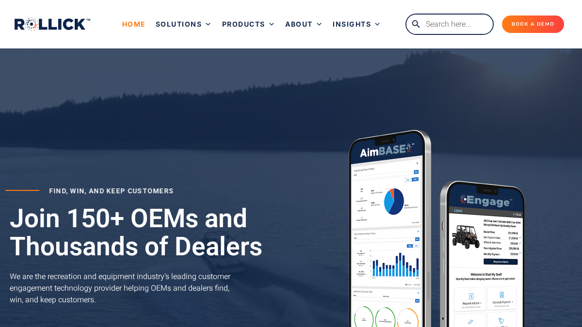 rollick.io 官网首页截图
