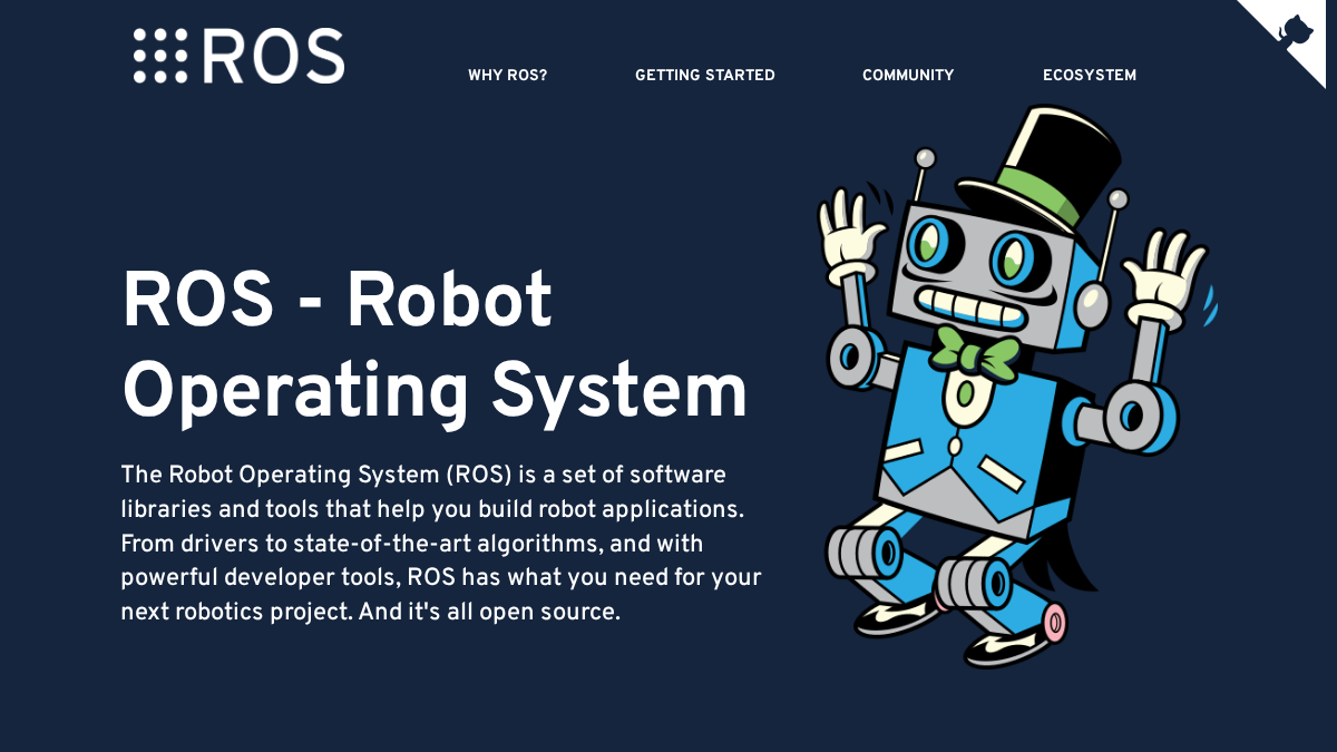 ros.org 官网首页截图