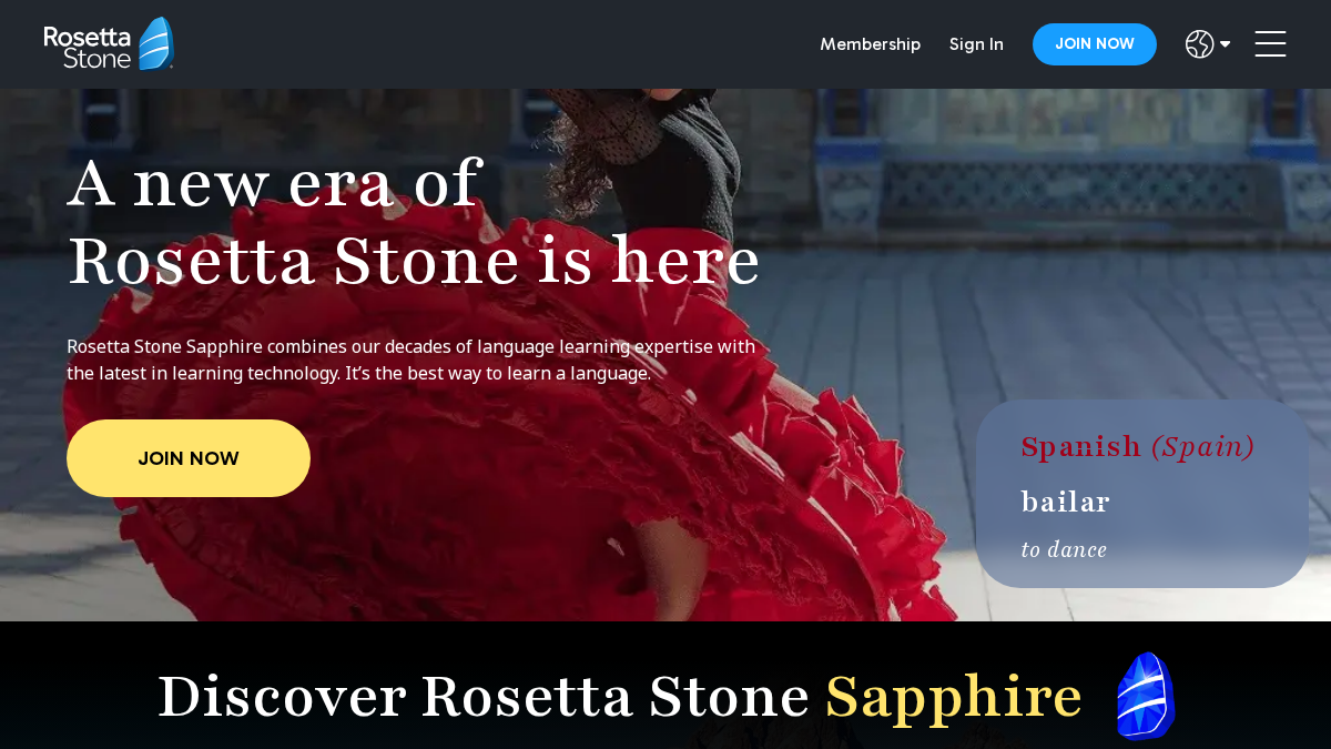 rosettastone.com 官网首页截图