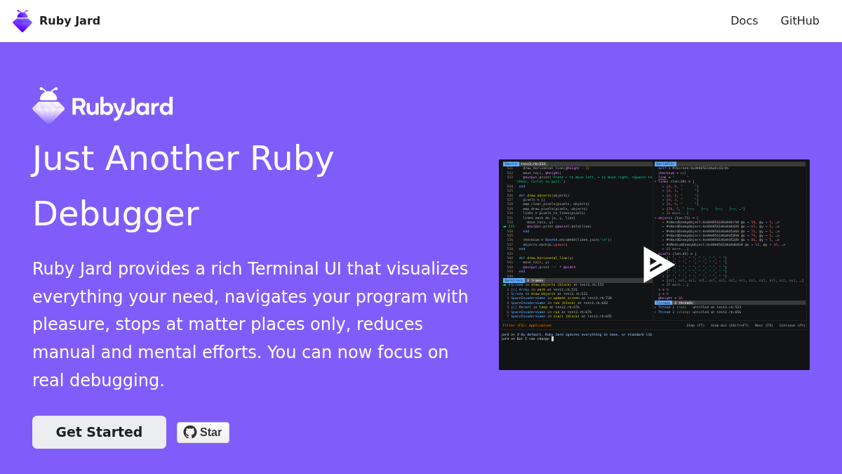 rubyjard.org 官网首页截图