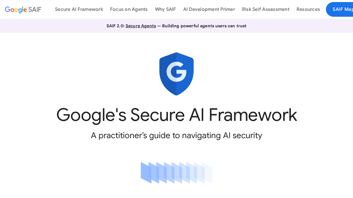 saif.google 官网首页截图