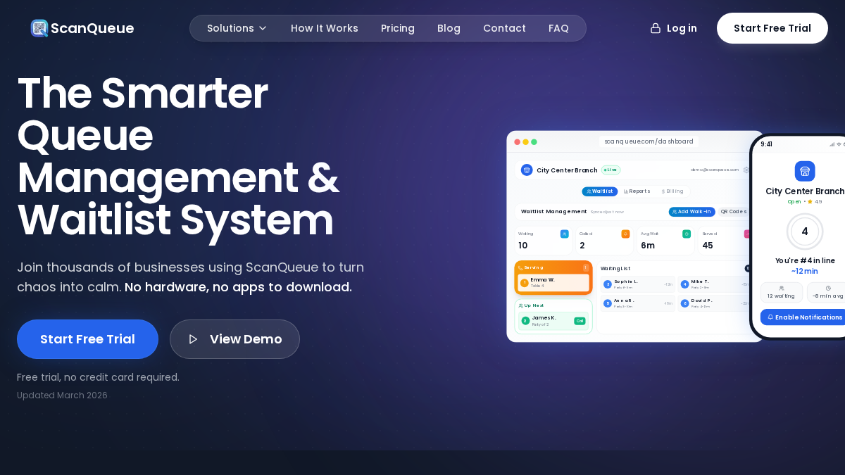 scanqueue.com 官网首页截图