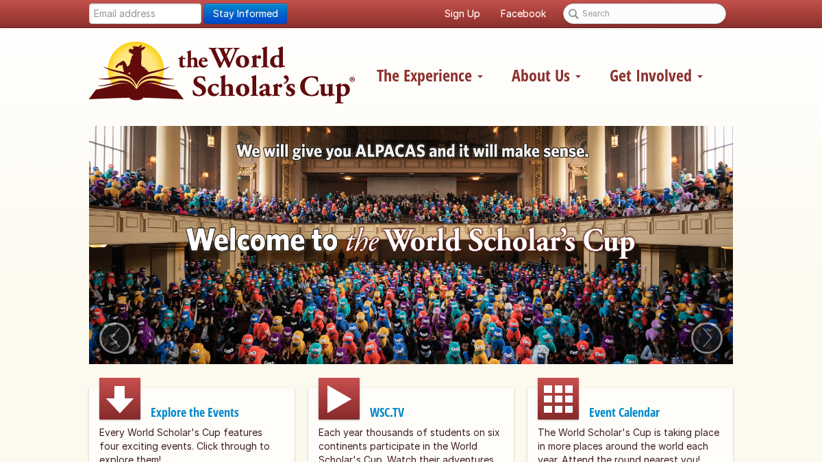 scholarscup.org 官网首页截图