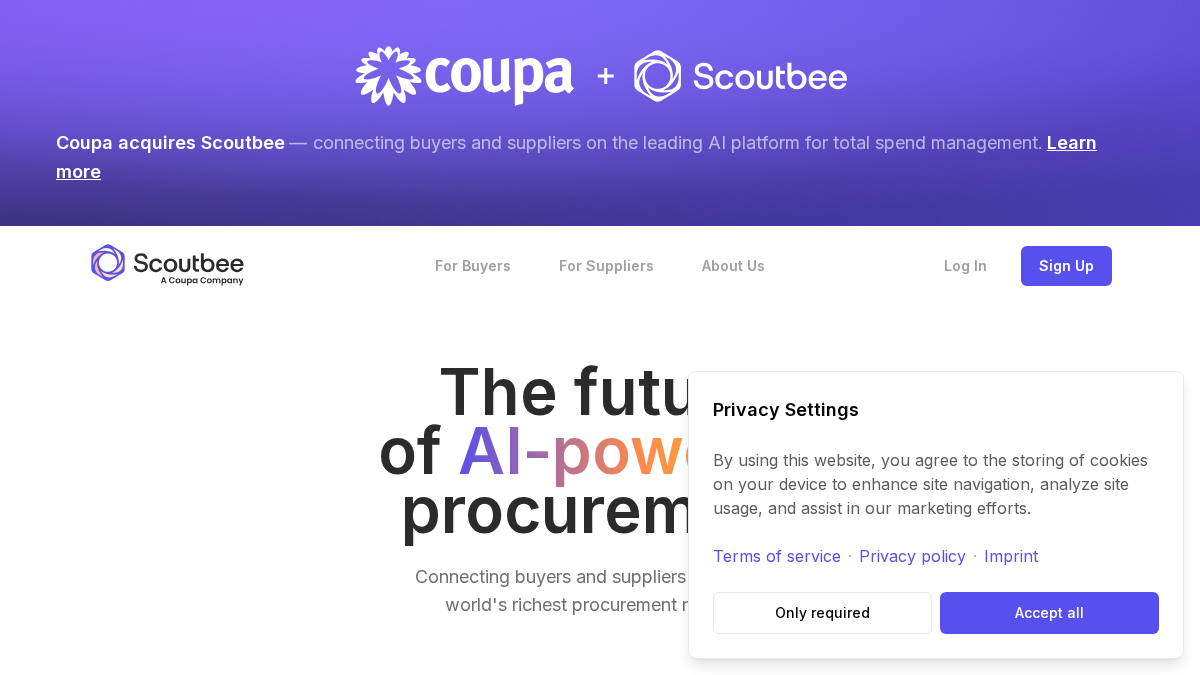 scoutbee.io 官网首页截图