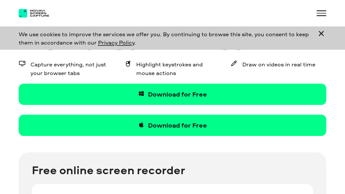 screencapture.com 官网首页截图