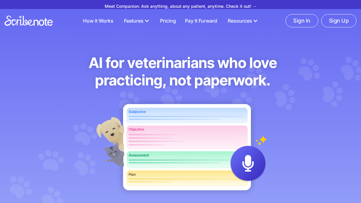 scribenote.com 官网首页截图
