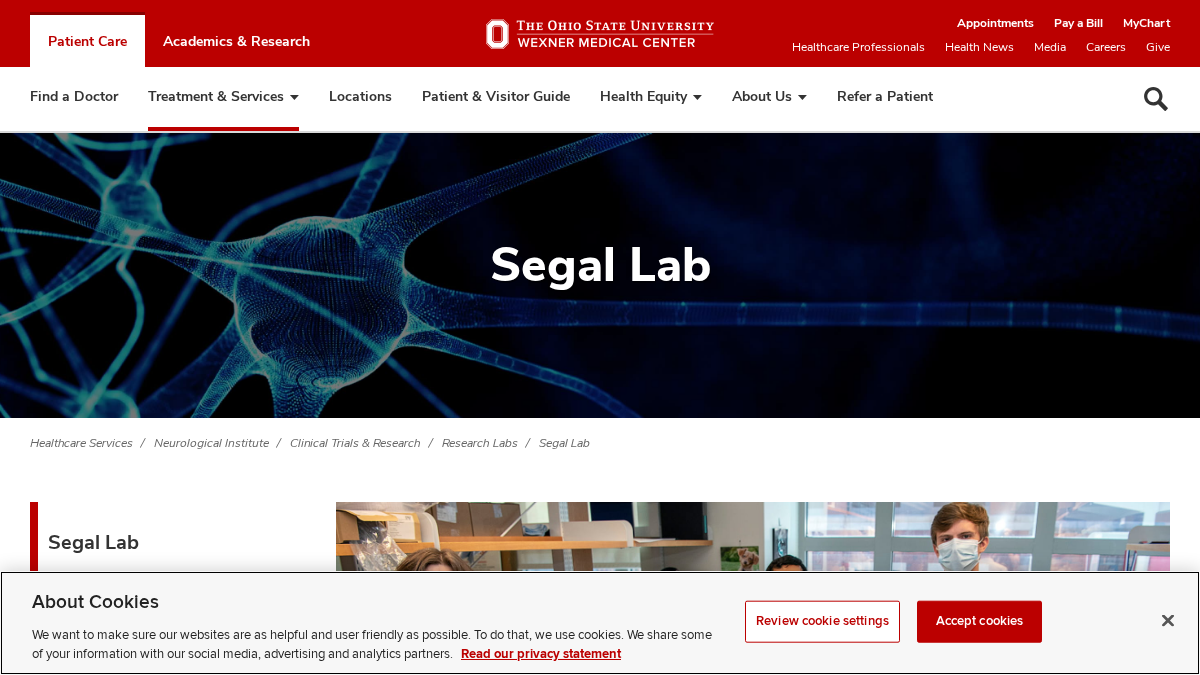 segallab.com 官网首页截图