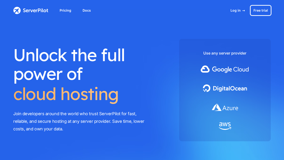serverpilot.io 官网首页截图