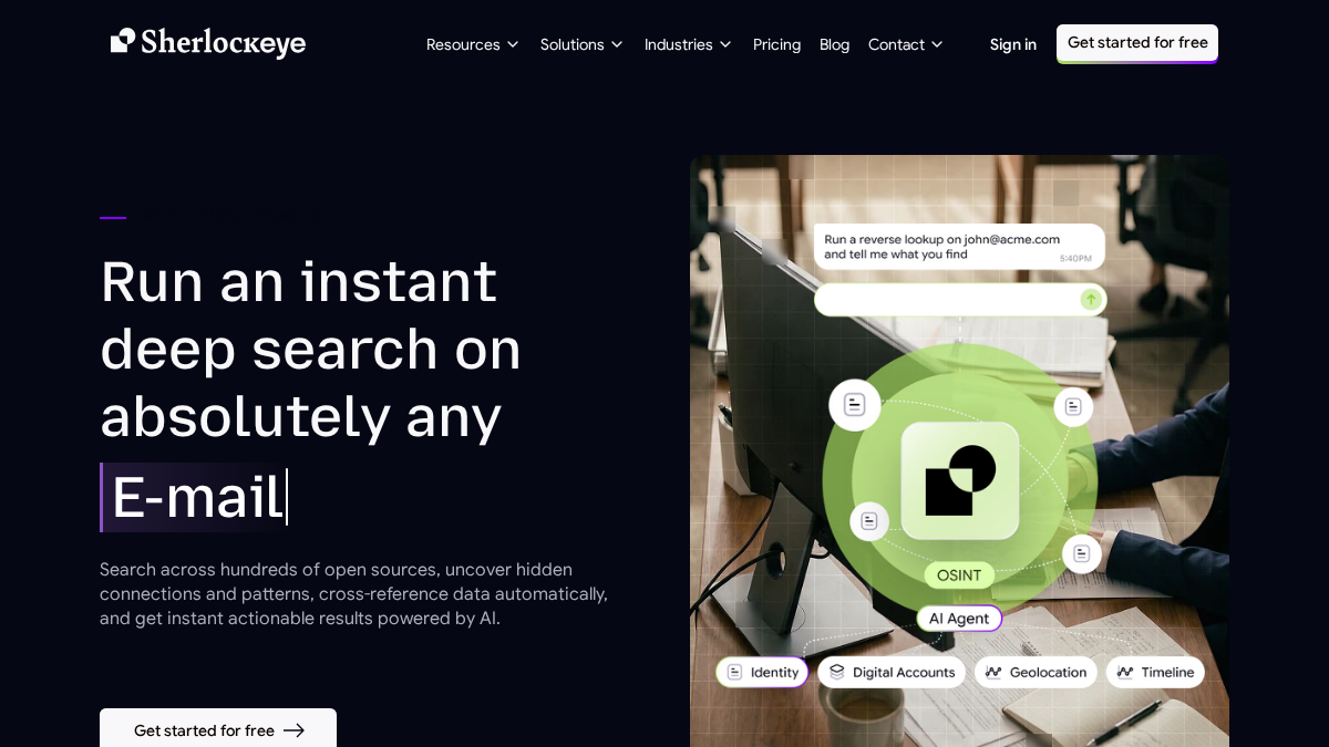 sherlockeye.com 官网首页截图