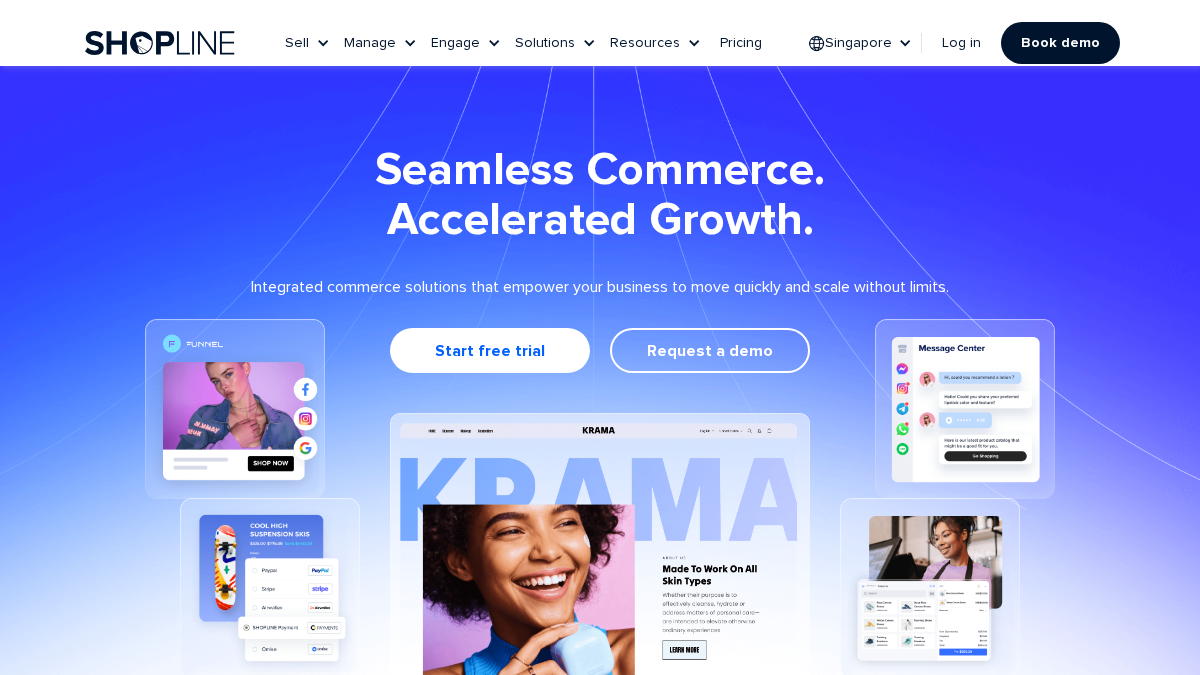shopline.sg 官网首页截图