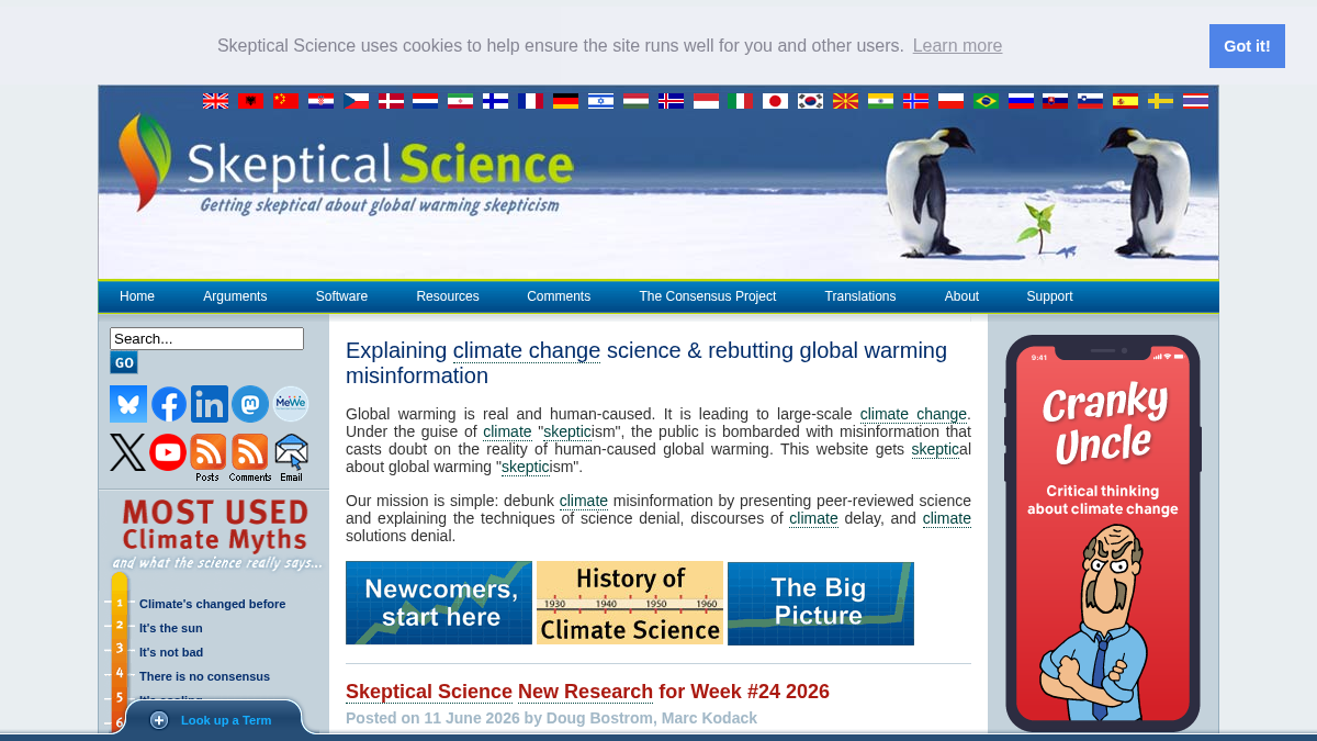 skepticalscience.com 官网首页截图