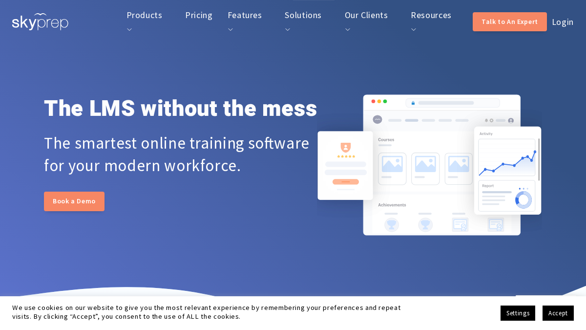 skyprep.com 官网首页截图