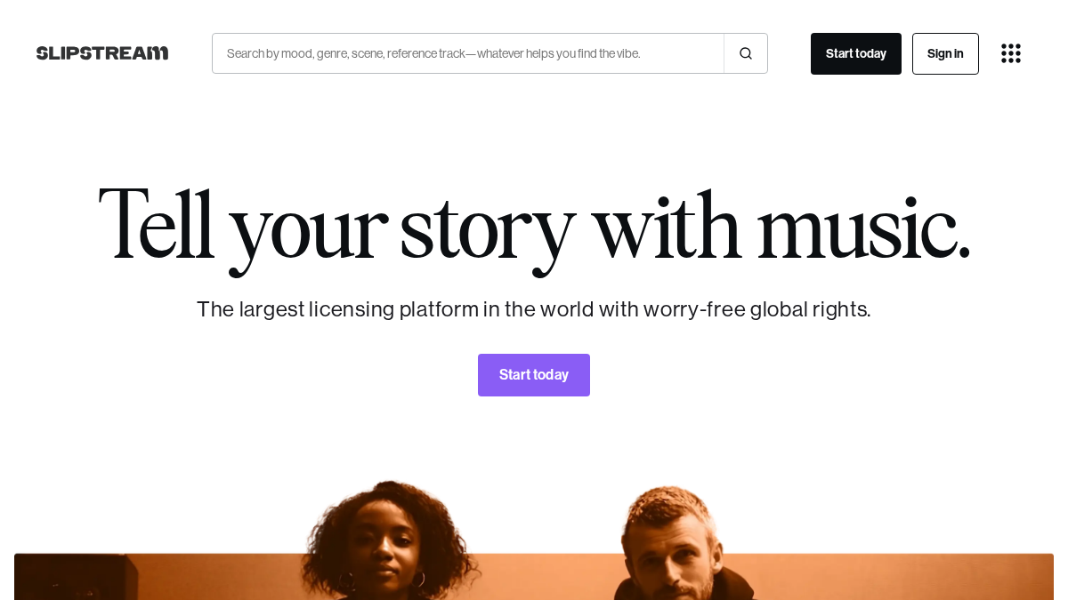 slipstreammusic.com 官网首页截图