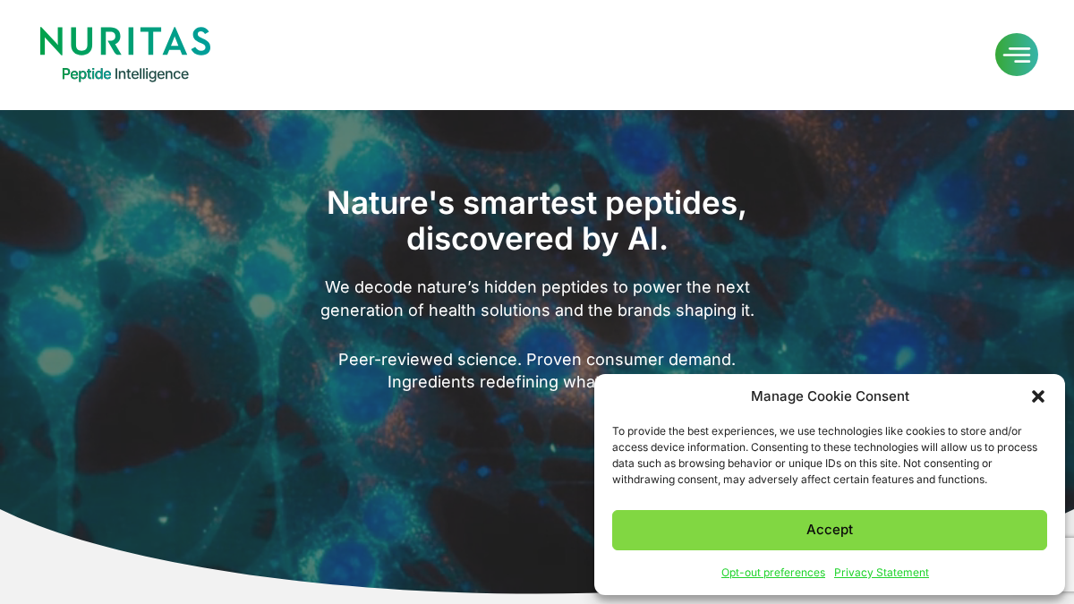 smartpeptides.com 官网首页截图