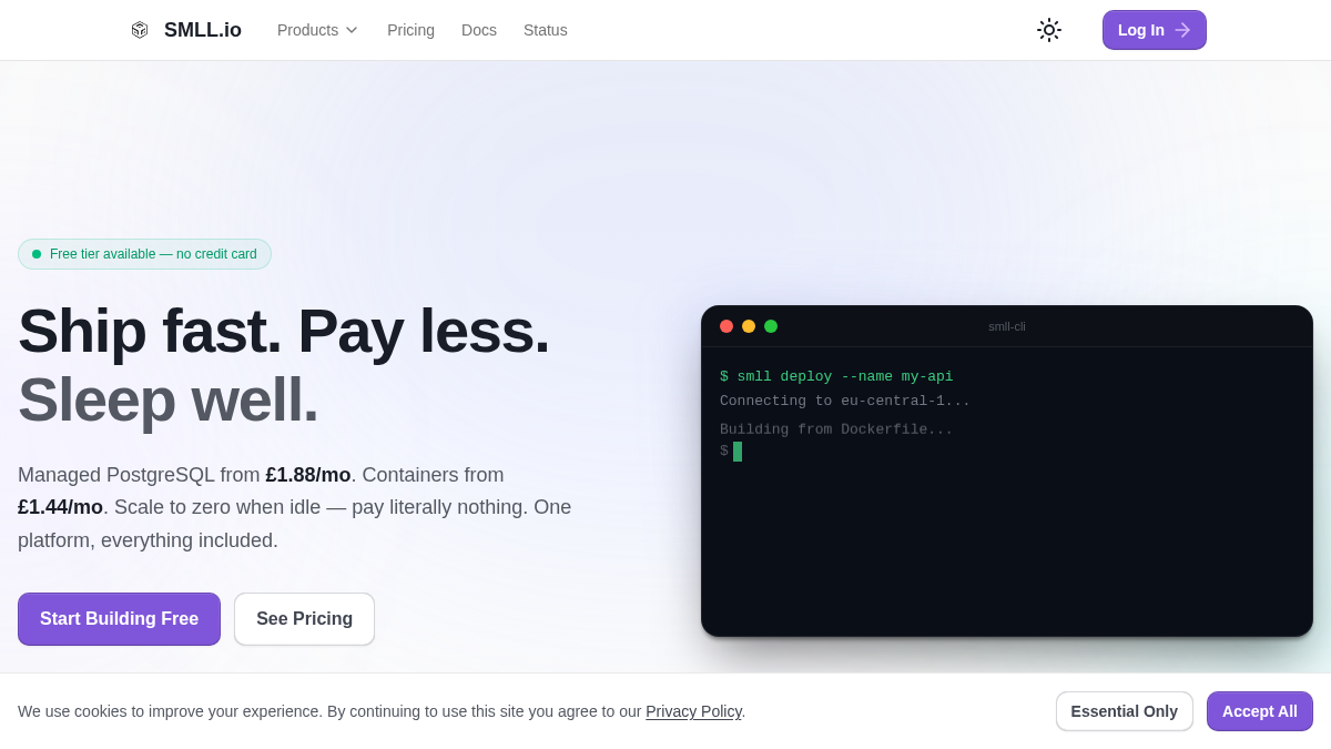 smll.io 官网首页截图