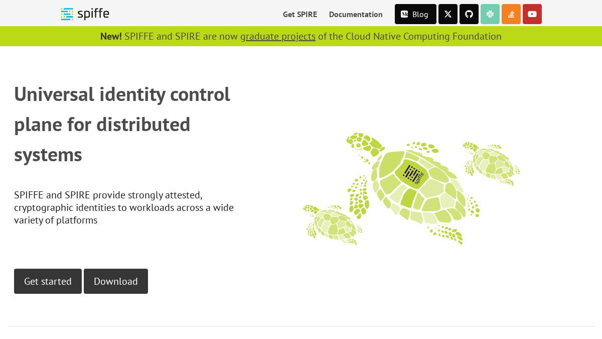 spiffe.io 官网首页截图