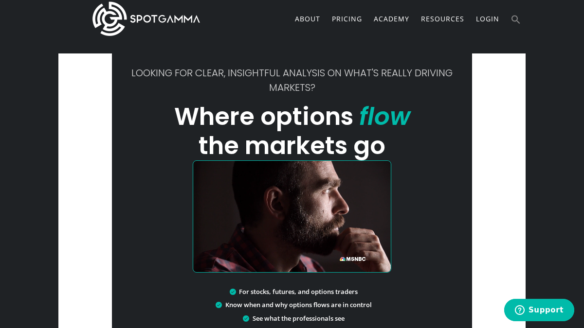 spotgamma.com 官网首页截图