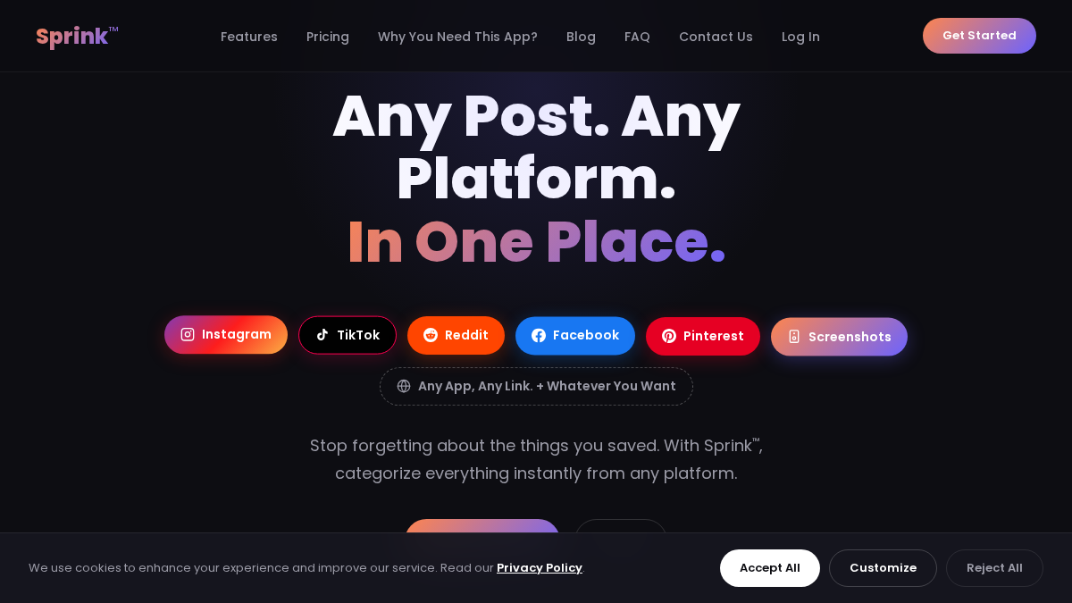 sprink.app 官网首页截图