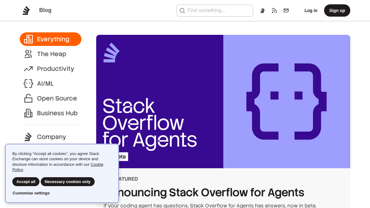 stackoverflow.blog 官网首页截图