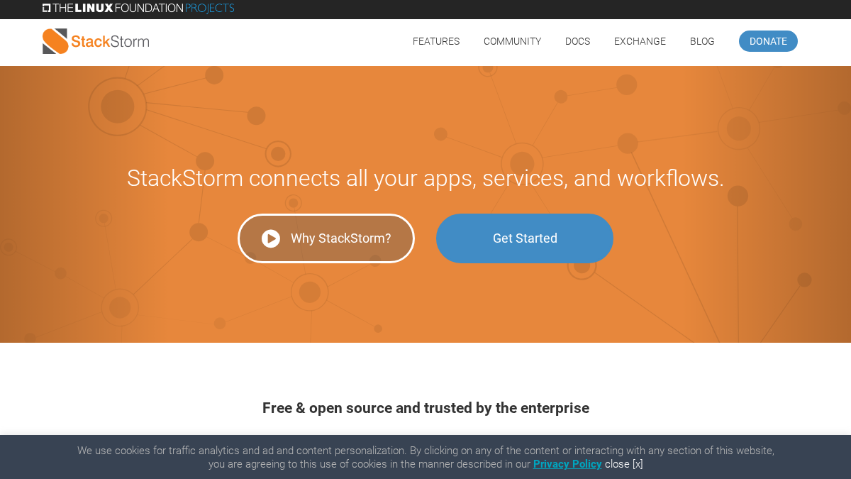 stackstorm.com 官网首页截图