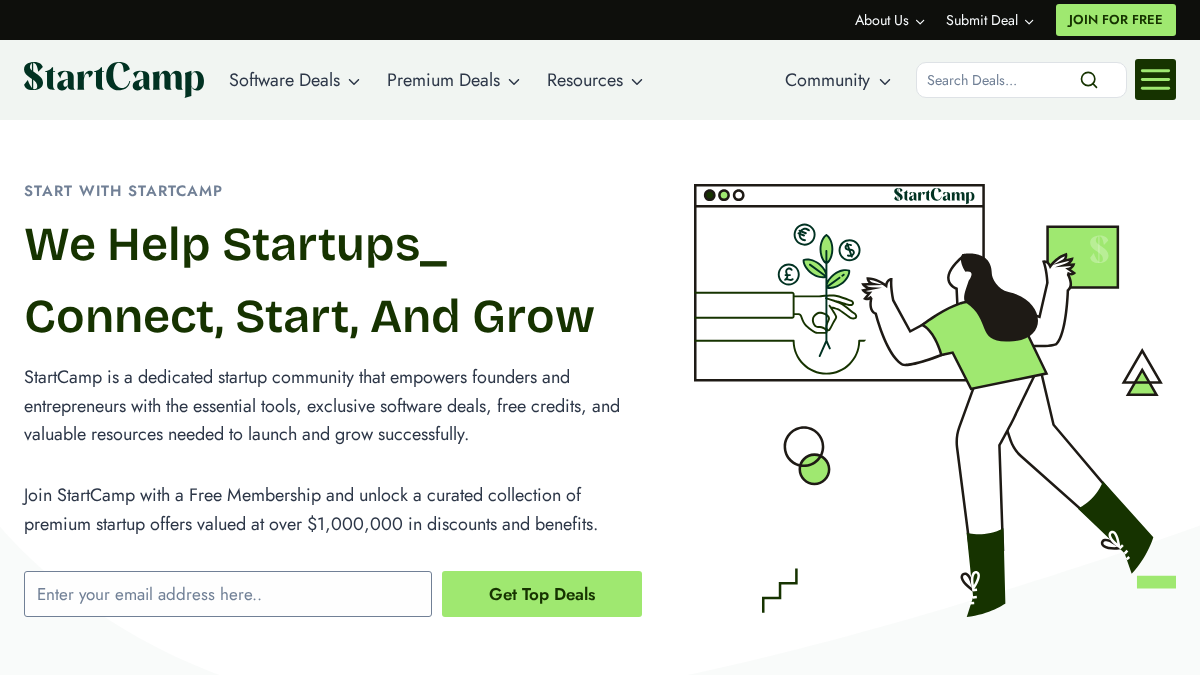 startcamp.com 官网首页截图
