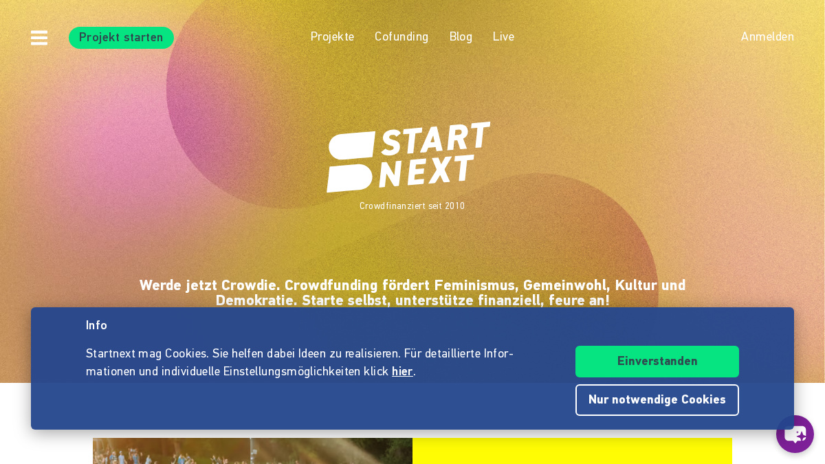 startnext.com 官网首页截图