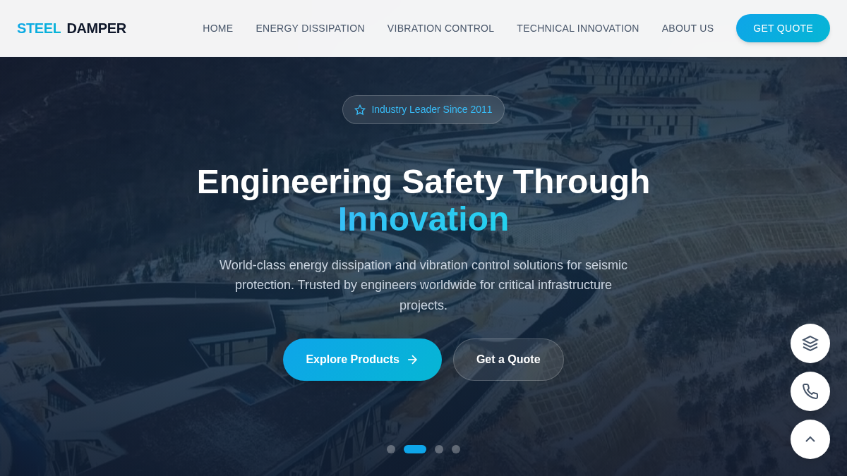 steeldamper.com 官网首页截图