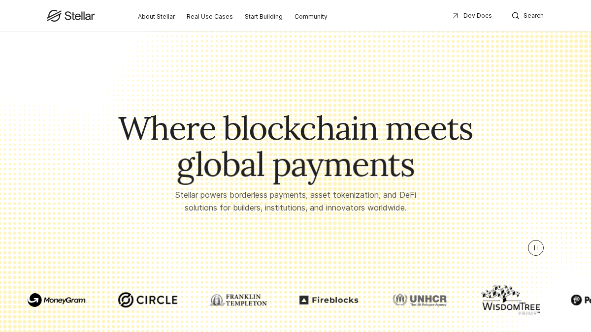 stellar.org 官网首页截图