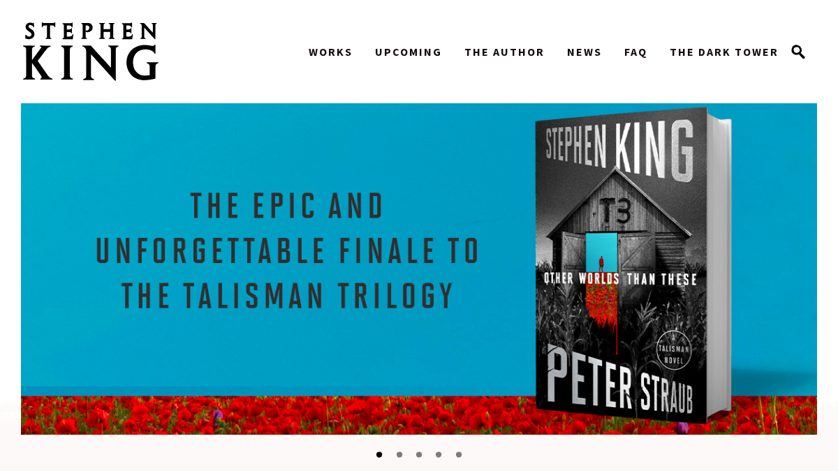 stephenking.com 官网首页截图