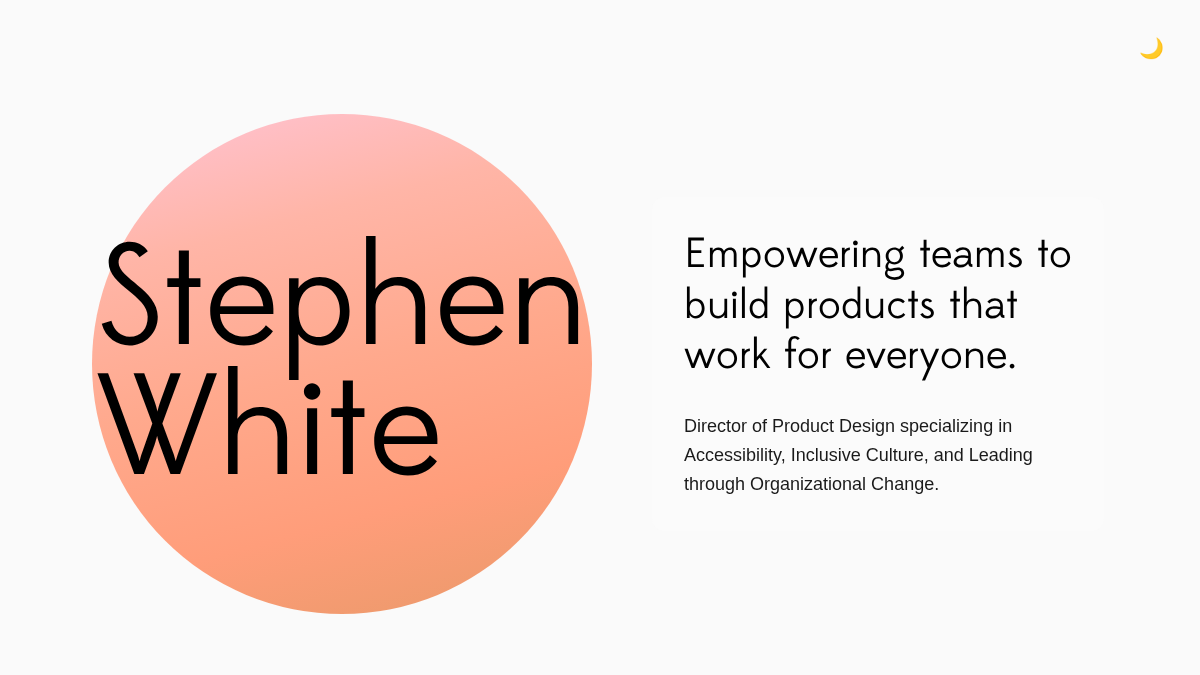 stevemwhite.com 官网首页截图