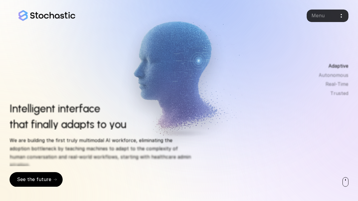 stochastic.ai 官网首页截图