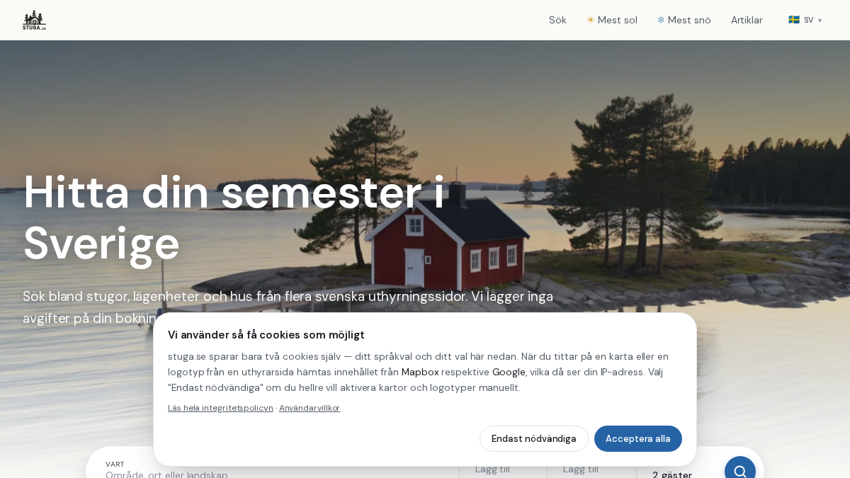 stuga.se 官网首页截图