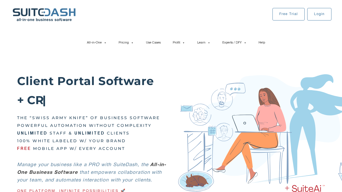 suitedash.com 官网首页截图