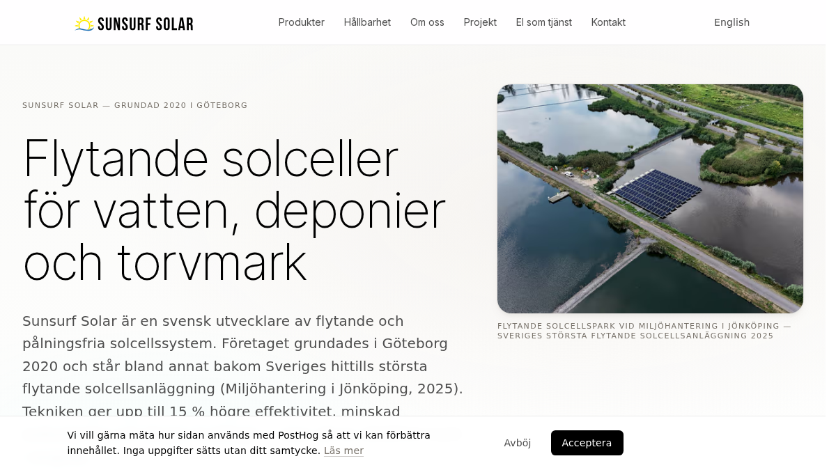 sunsurf.se 官网首页截图