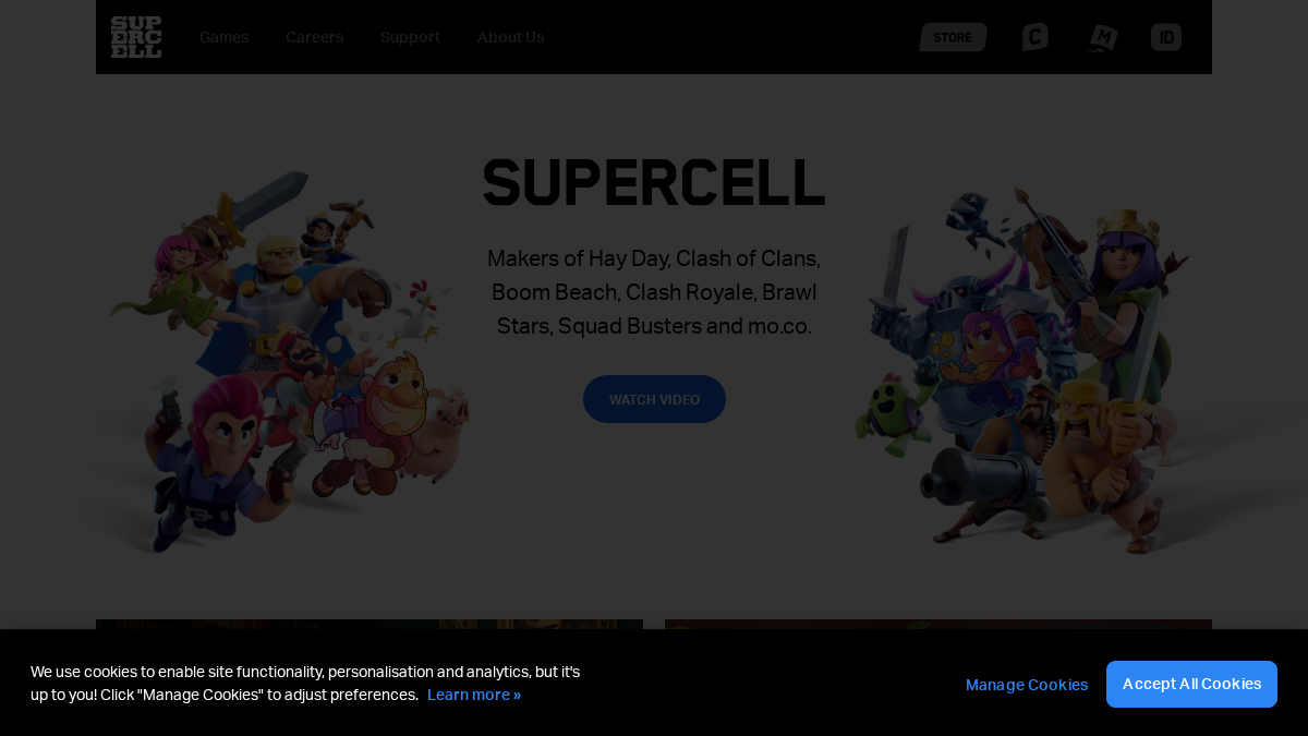 supercell.com 官网首页截图