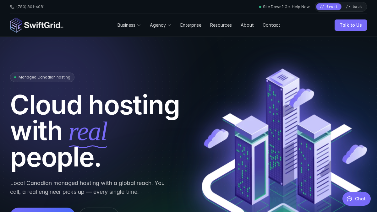 swiftgrid.net 官网首页截图