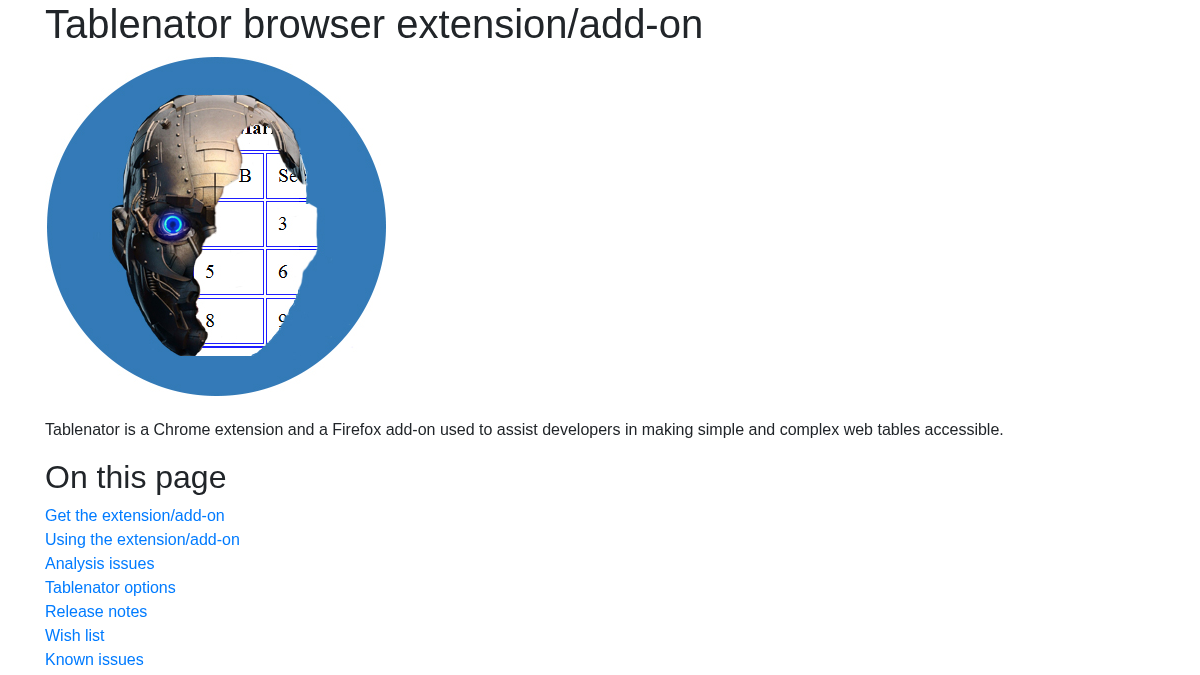 tablenator.com 官网首页截图