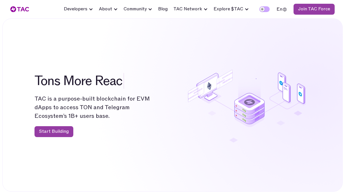 tac.build 官网首页截图