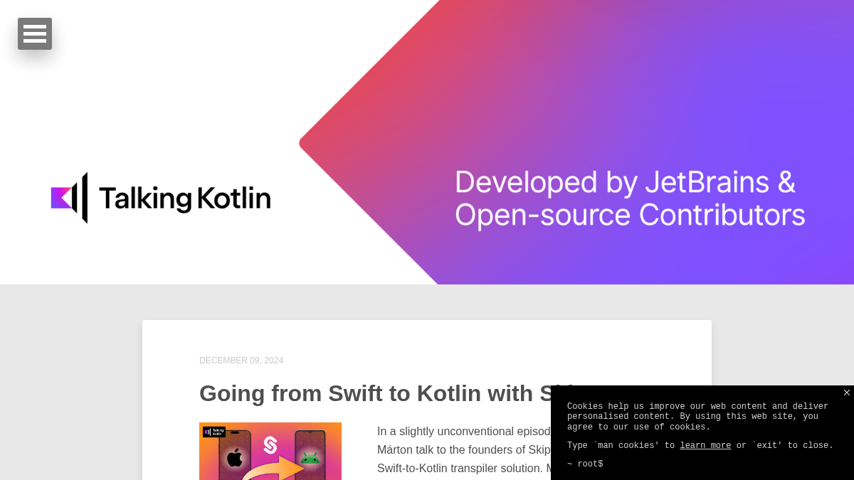 talkingkotlin.com 官网首页截图