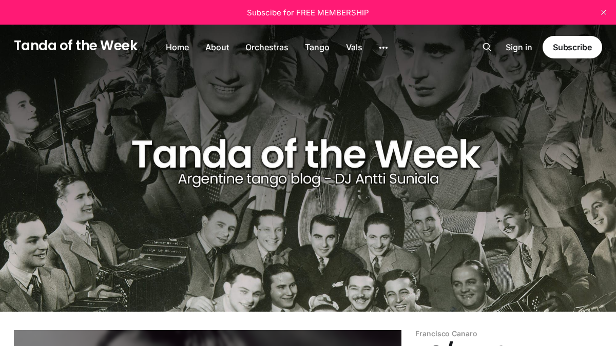 tandaoftheweek.com 官网首页截图