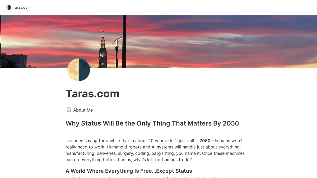 taras.com 官网首页截图