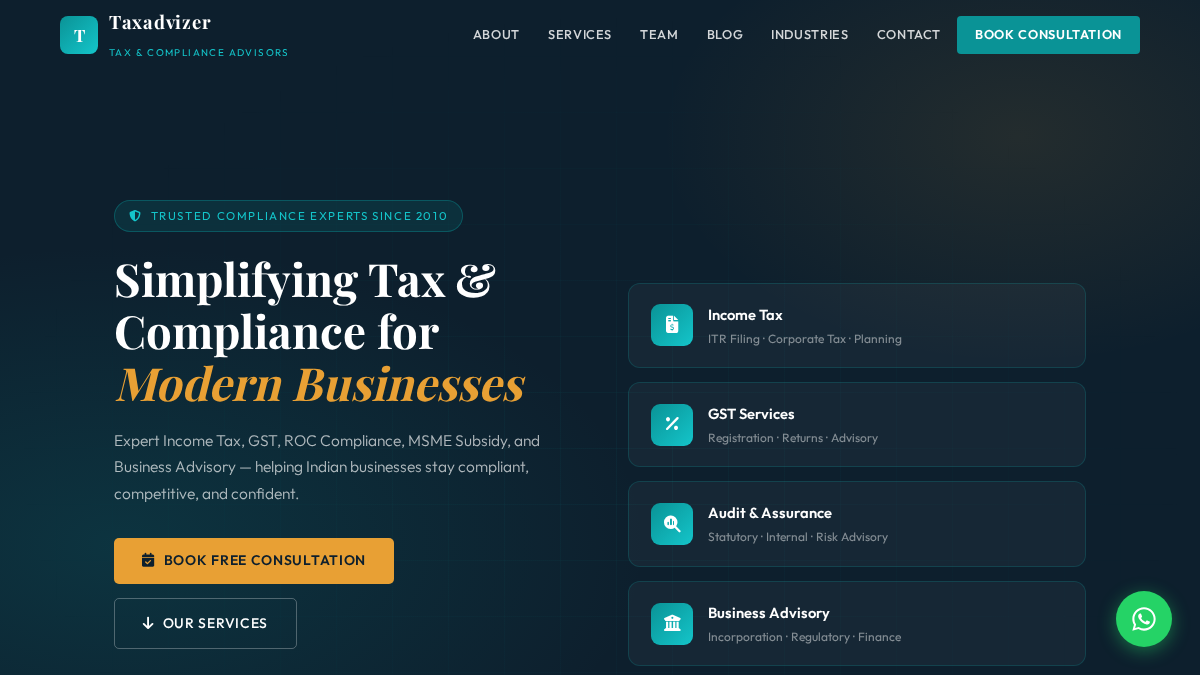taxadvizer.com 官网首页截图