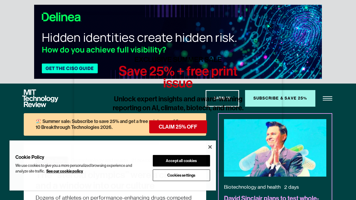technologyreview.com 官网首页截图