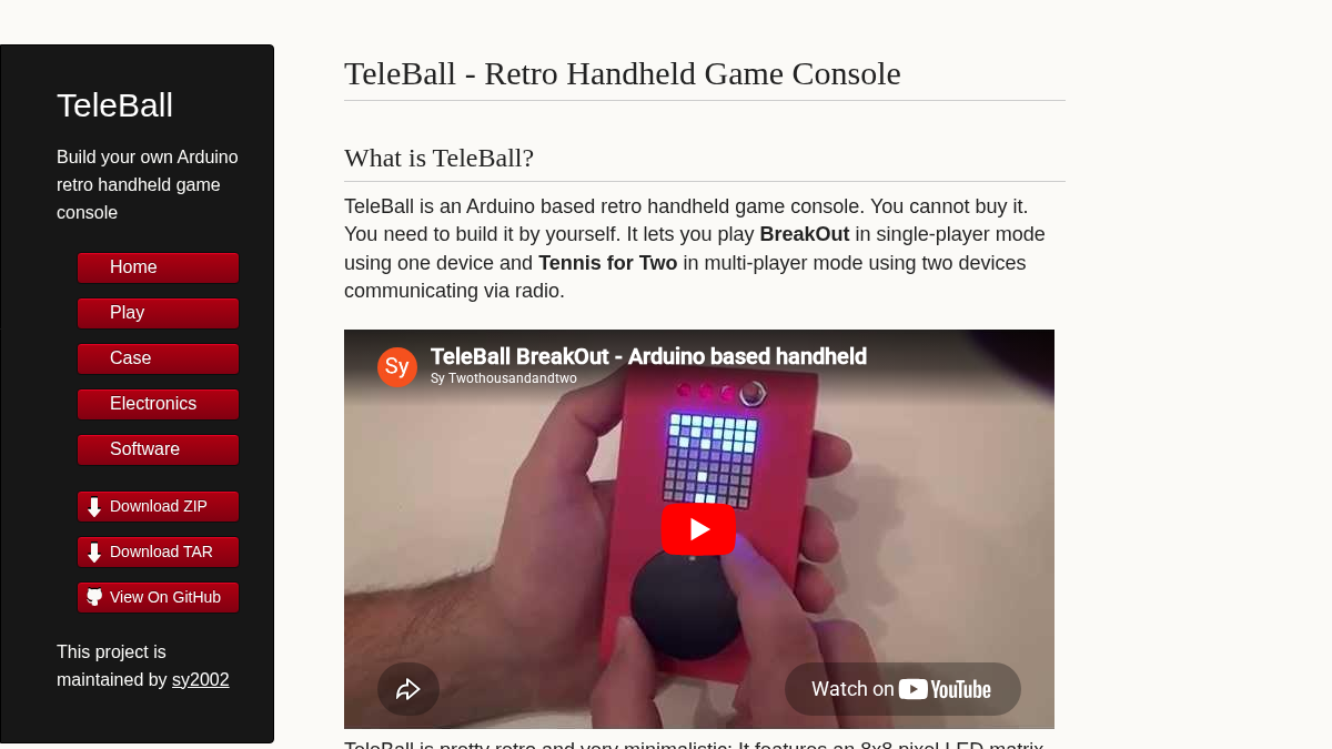 teleball.org 官网首页截图