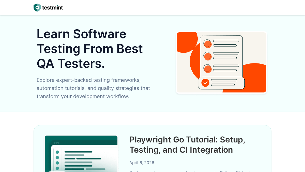 testmint.com 官网首页截图
