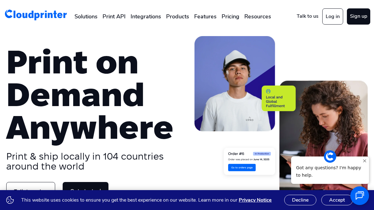 thecloudprinter.com 官网首页截图