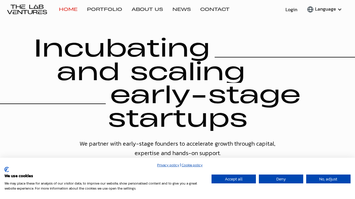 thelabventures.com 官网首页截图