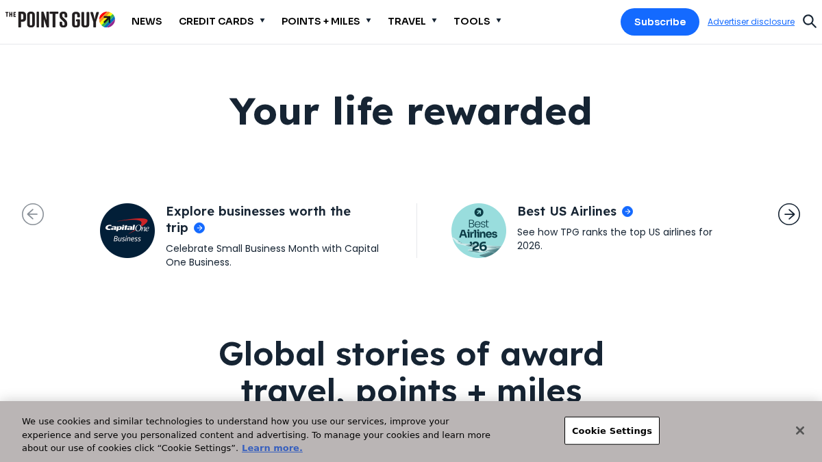 thepointsguy.com 官网首页截图