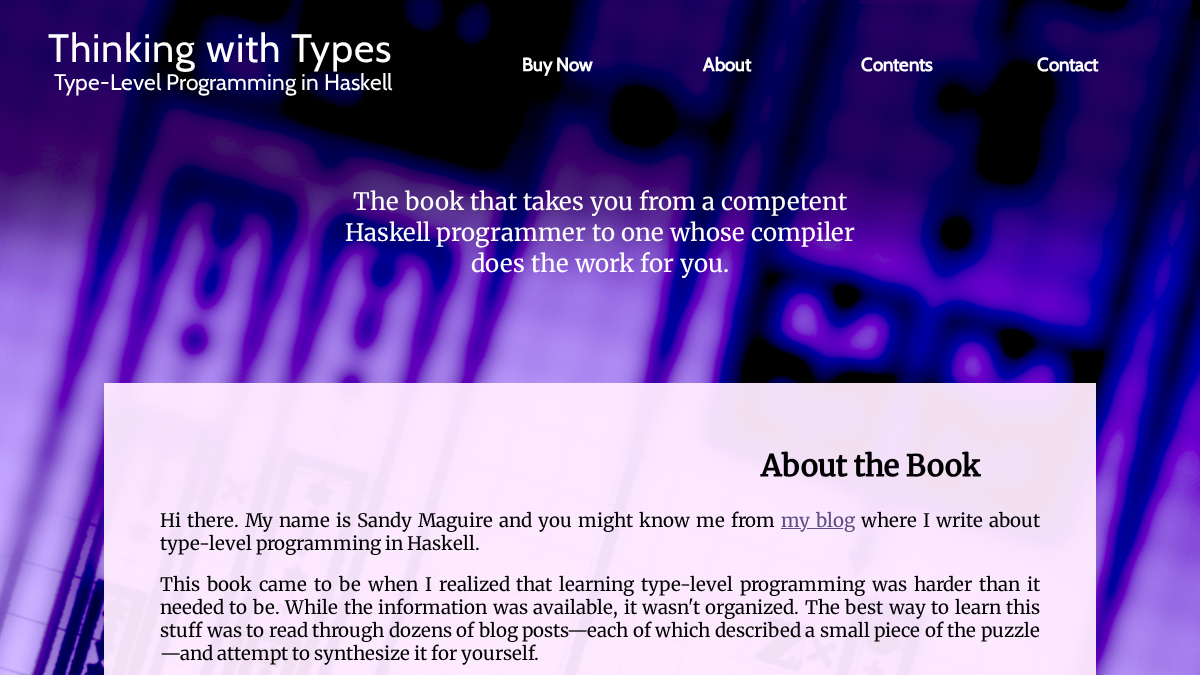 thinkingwithtypes.com 官网首页截图